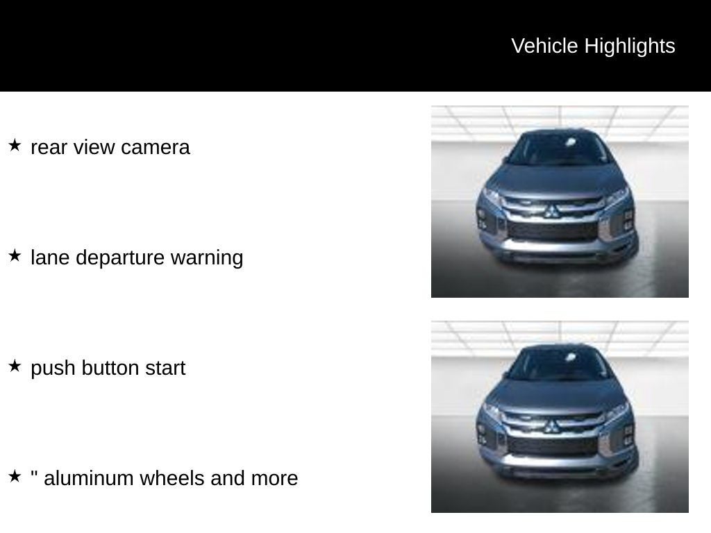 mitsubishi outlander sport 2024 JA4ARUAU6RU020899 image mitsubishi outlander sport 2024 JA4ARUAU6RU020899 image